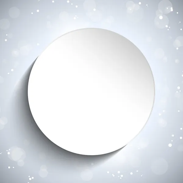 Modern White Circle Glowing Effects — Stock Vector