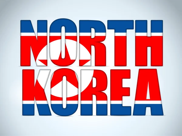 Nordkorea Land Brief Hintergrund — Stockvektor