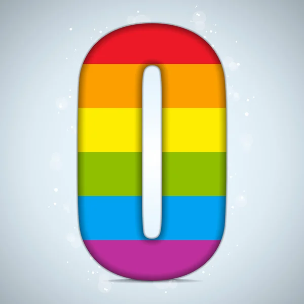 Alfabeto de cristal brillante bandera gay — Archivo Imágenes Vectoriales