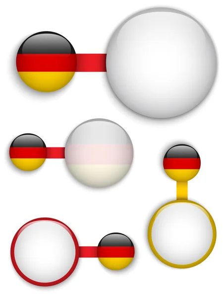 Vector - Allemagne Ensemble de bannières de pays — Image vectorielle