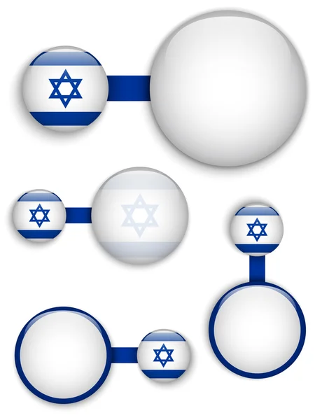 Vector - Israel Country Set de Banners — Vector de stock