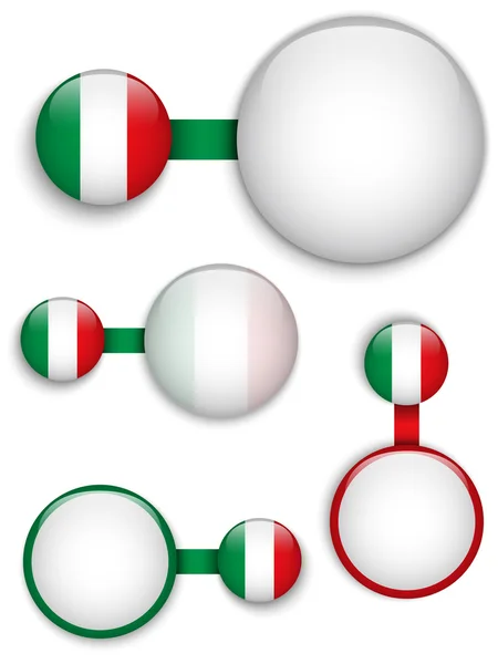 Διάνυσμα - Ιταλία Χώρα Σετ Πανό — Διανυσματικό Αρχείο