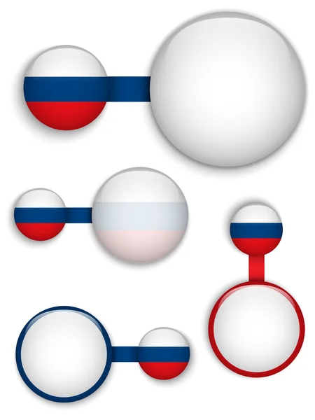 Vector - Rusia País Conjunto de Banners — Archivo Imágenes Vectoriales