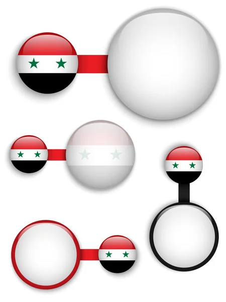 Vector - Συρία σύνολο χώρας πανό — Διανυσματικό Αρχείο