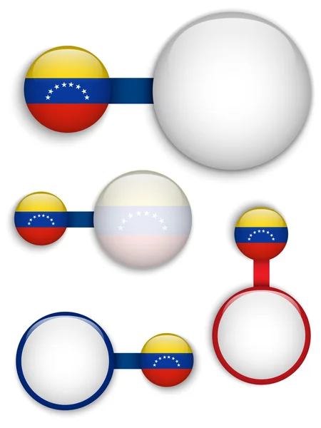 Vector - Venezuela Country Set of Banners — Stock Vector