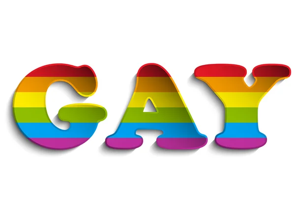 Sticker Drapeau gay cercle rayé — Image vectorielle