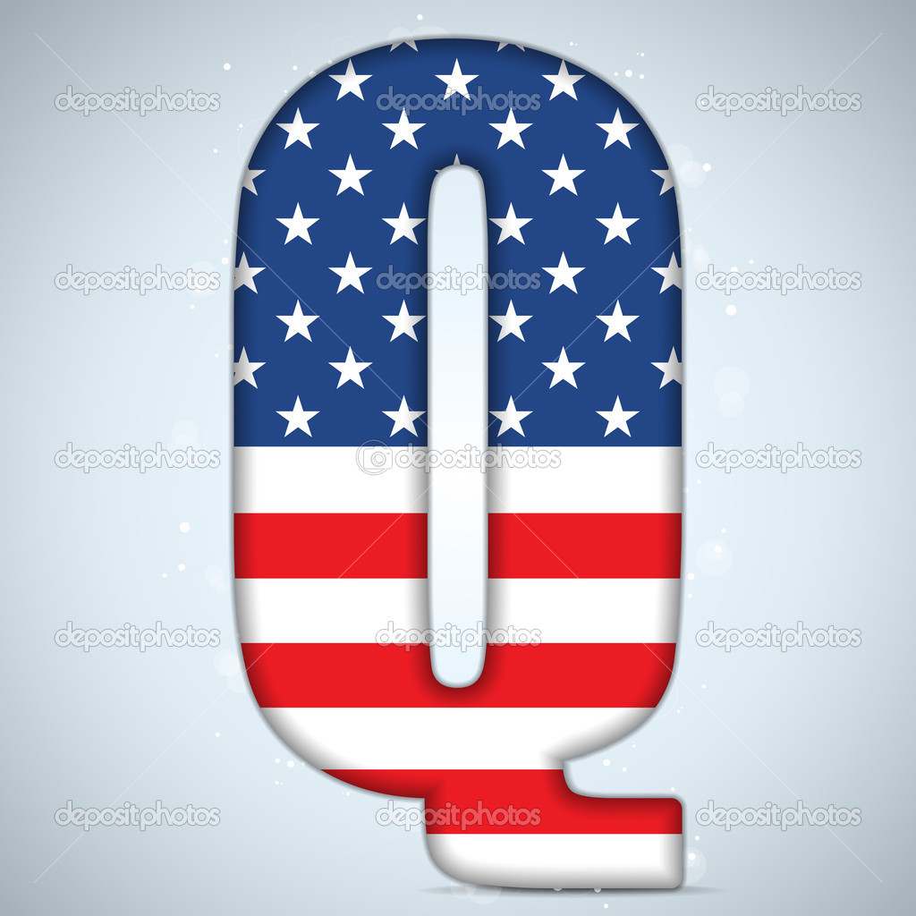 USA Independence Day Alphabet Letters Stock Vector Image by ...