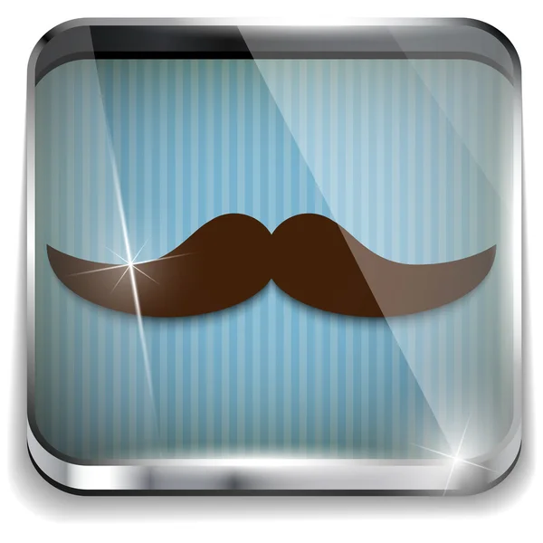 Happy Father Day Mustache Gift — Stock Vector