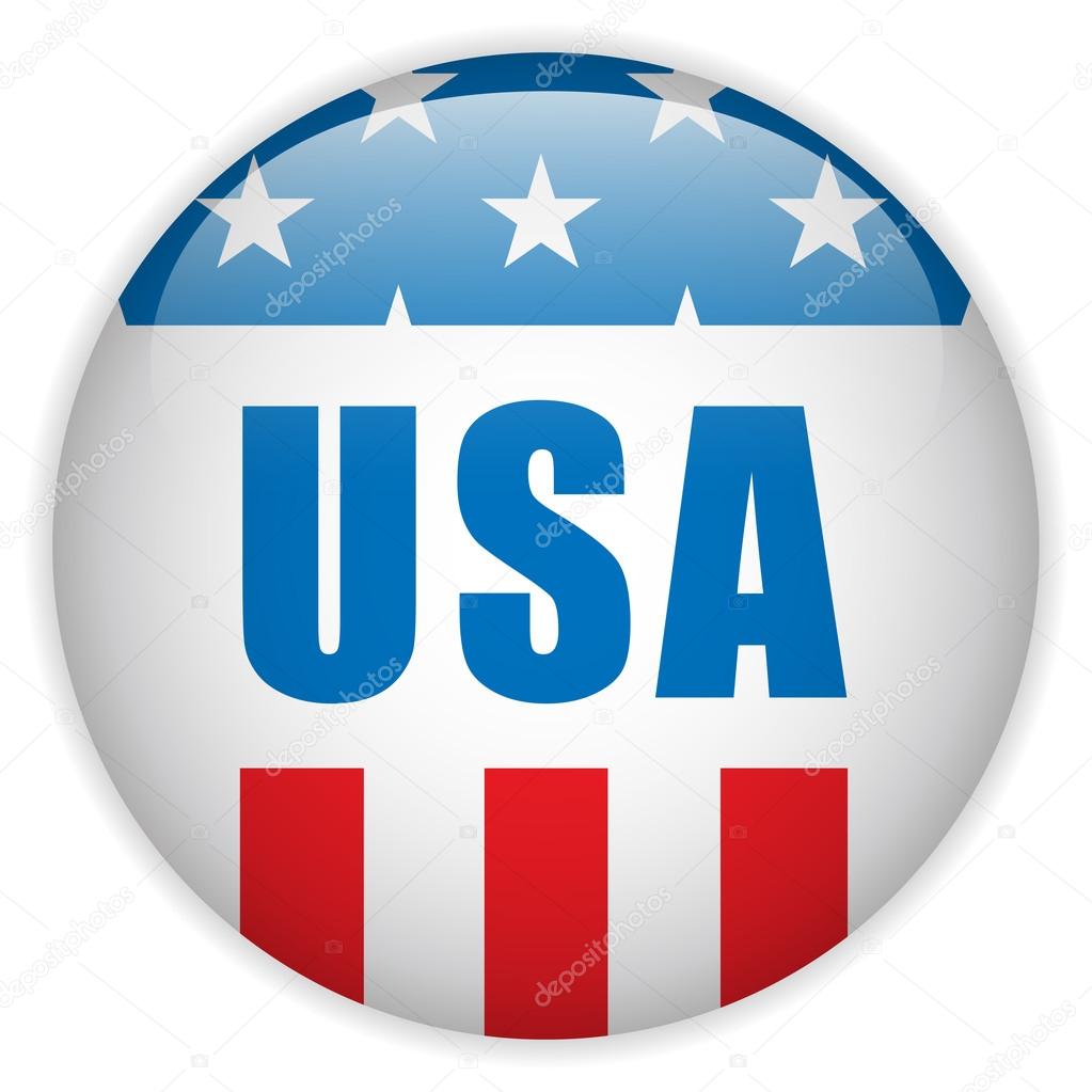 United States Independence Day Button