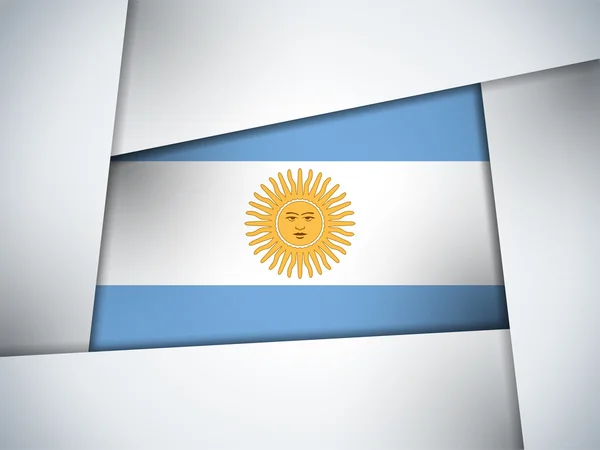 Argentine Pays Drapeau Arrière-plan géométrique — Image vectorielle