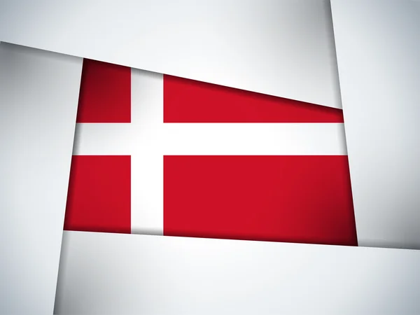 Denmark Country Flag Geometric Background — Stock Vector