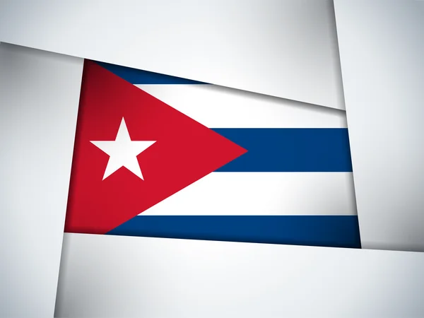 古巴国家国旗几何背景 — 图库矢量图片