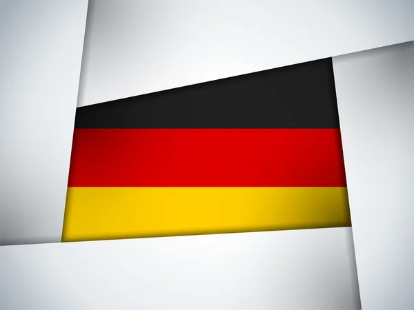 Alemania País Bandera Fondo geométrico — Vector de stock