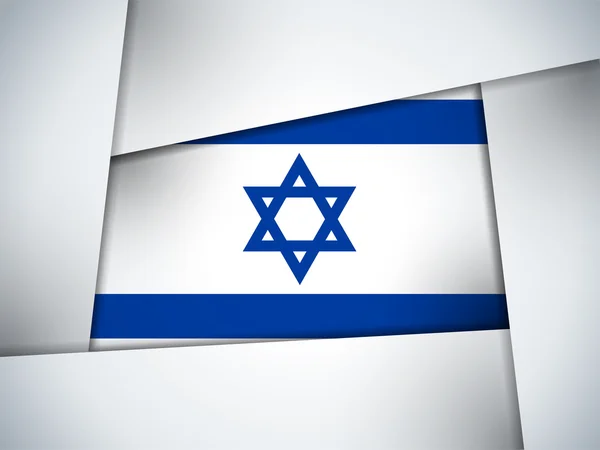 Israel Bandera del país Fondo geométrico — Vector de stock