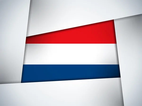 Pays-Bas Pays Drapeau Contexte géométrique — Image vectorielle