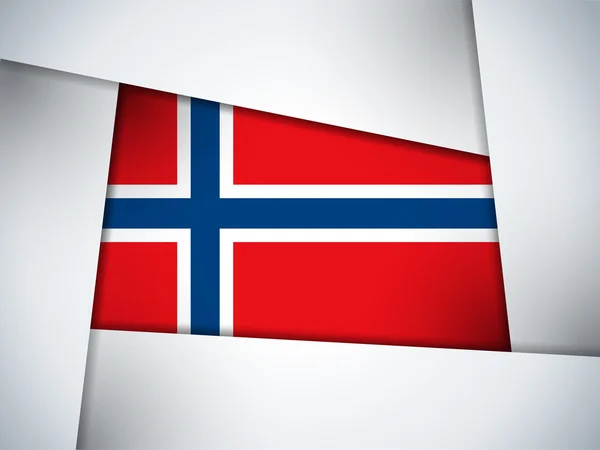 Noruega Bandera del país Fondo geométrico — Vector de stock