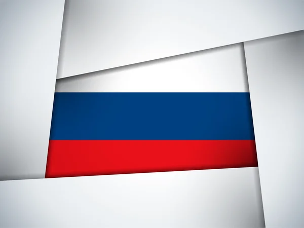 Russie Pays Drapeau Contexte géométrique — Image vectorielle