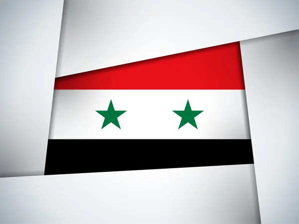 Syrien country flag geometrischer hintergrund — Stockvektor