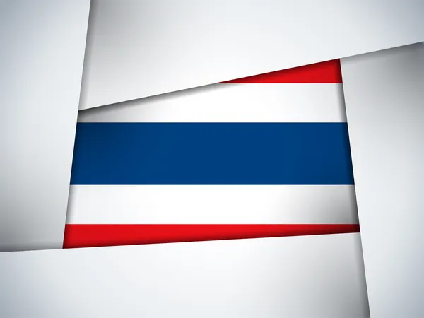 タイ国旗の幾何学的な背景 — ストックベクタ