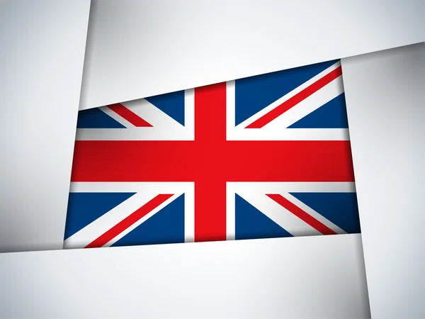 UK land flagga geometrisk bakgrund — Stock vektor