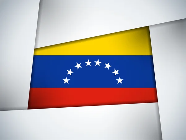 Venezuela země vlajky geometrické pozadí — Stockový vektor