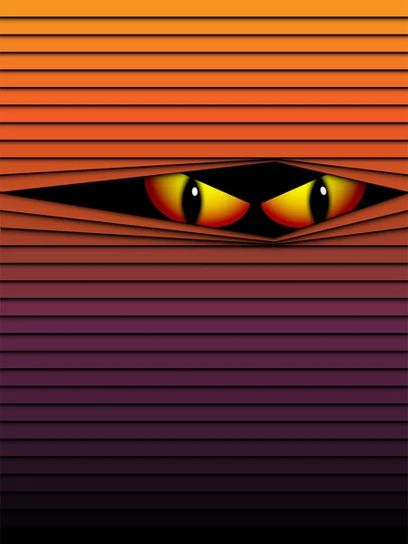 Halloween Background Scary Eyes Orange Vector Vector Graphics