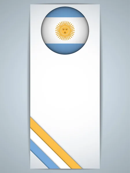 Argentine Pays Ensemble de bannières — Image vectorielle