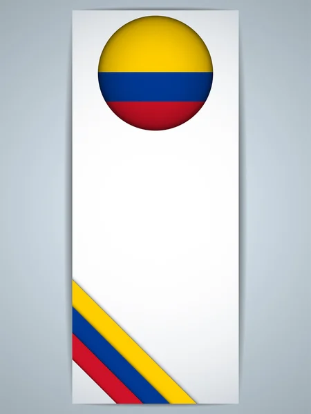 哥伦比亚国家组的横幅 — 图库矢量图片