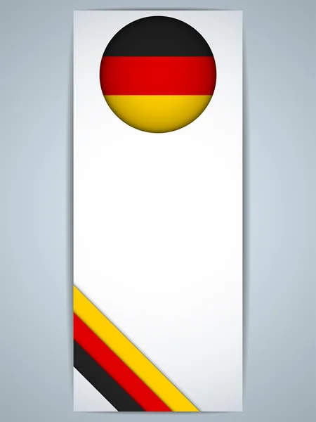 Alemania País Conjunto de banners — Vector de stock