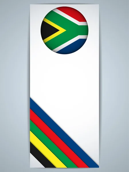 África do Sul Conjunto de Banners — Vetor de Stock