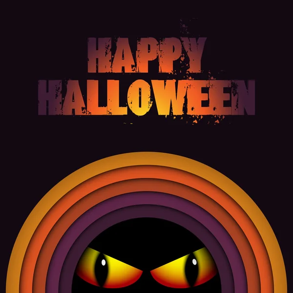 Halloween Geisterkreis Streifen Hintergrund — Stockvektor