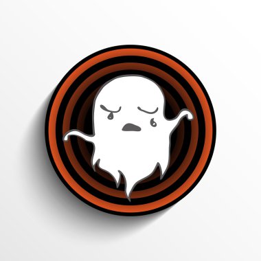 Halloween Ghost Button