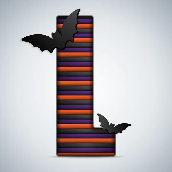 Buchstaben des Halloween-Alphabets — Stockvektor