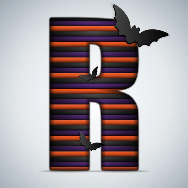 Halloween Alphabet Letters — Stok Vektör