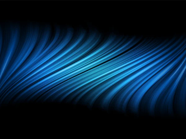 Disco Abstract Blue Waves sobre fondo negro — Vector de stock