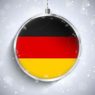 merry christmas bal met vlag Duitsland