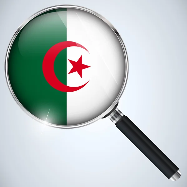 NSA usa rząd szpieg programu kraju Algierii — Wektor stockowy