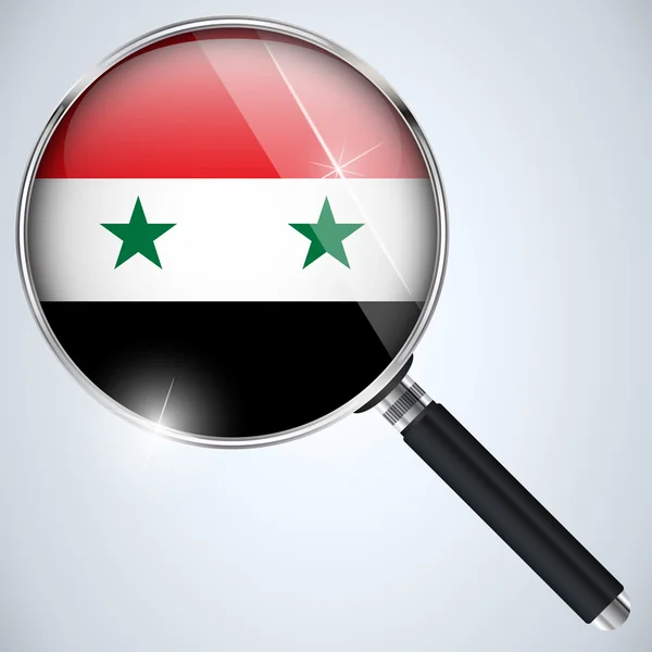 NSA πρόγραμμα κατάσκοπος των ΗΠΑ κυβέρνηση χώρας τη Συρία — Διανυσματικό Αρχείο