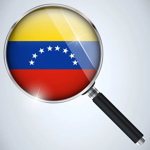 NSA USA Government Spy Program Country Venezuela — Stock Vector
