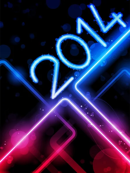 Yellow Lines Background Neon Laser 2014 — стоковый вектор