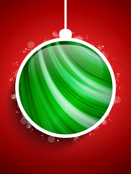 Veselé Vánoce šťastný nový rok míč — Stockový vektor