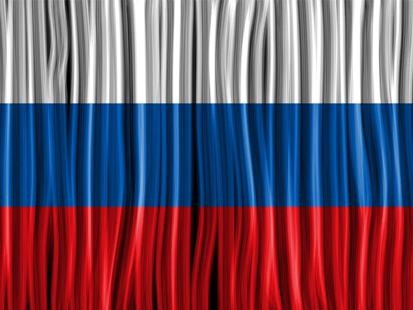 Russia bandiera onda Tessuto Texture — Vettoriale Stock
