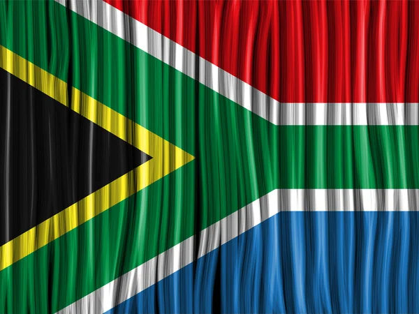 África do Sul Bandeira Onda Tecido Textura —  Vetores de Stock