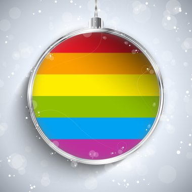 gay bayrak neşeli Noel top