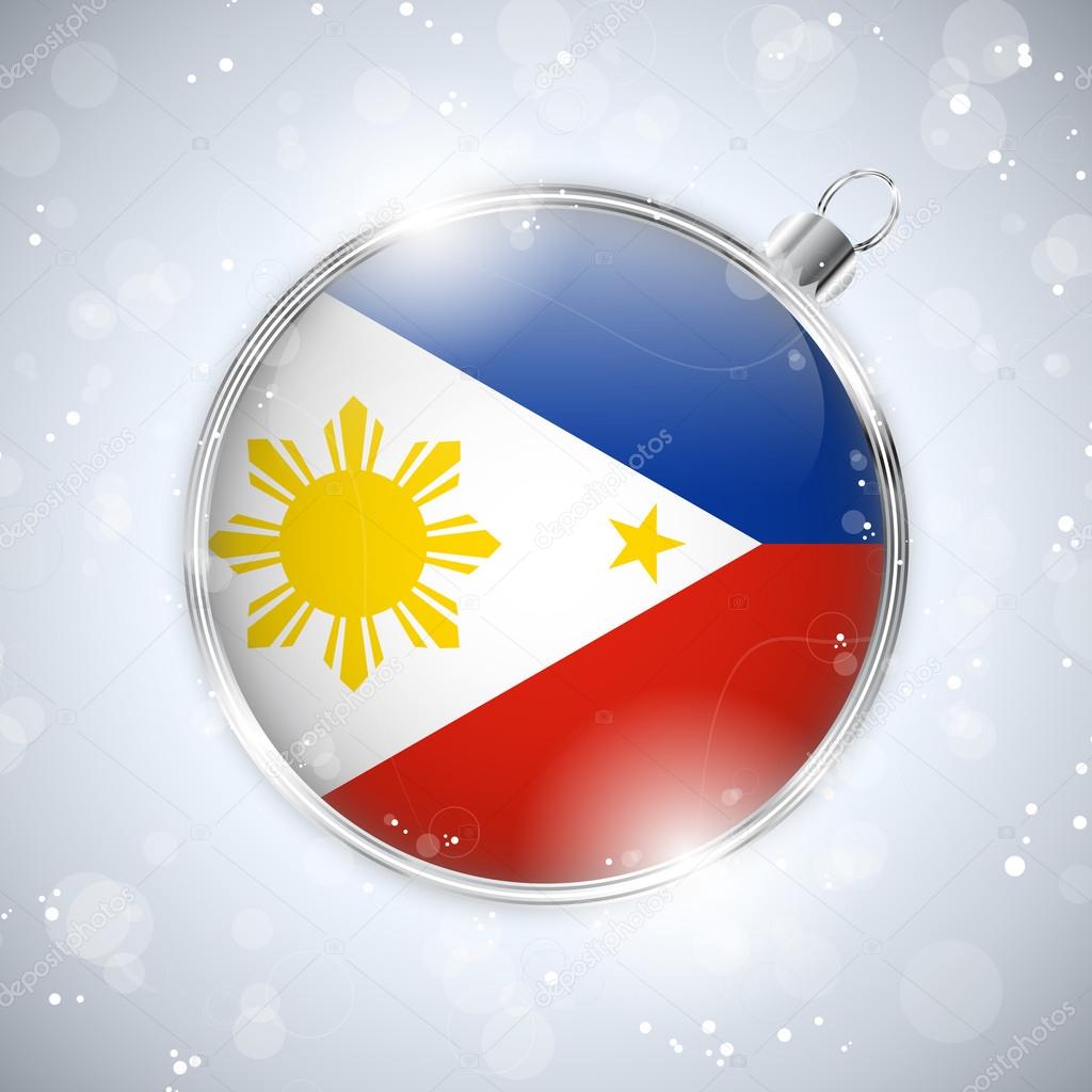 Christmas Ball with Flag Philippines
