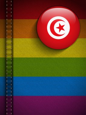 gay bayrak kot kumaş doku Tunus