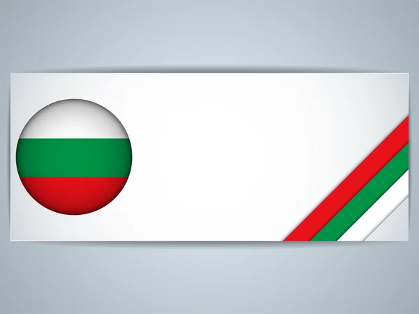 Bulgaria Paese set di banner — Vettoriale Stock