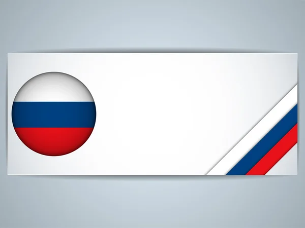 Russie Pays Ensemble de bannières — Image vectorielle