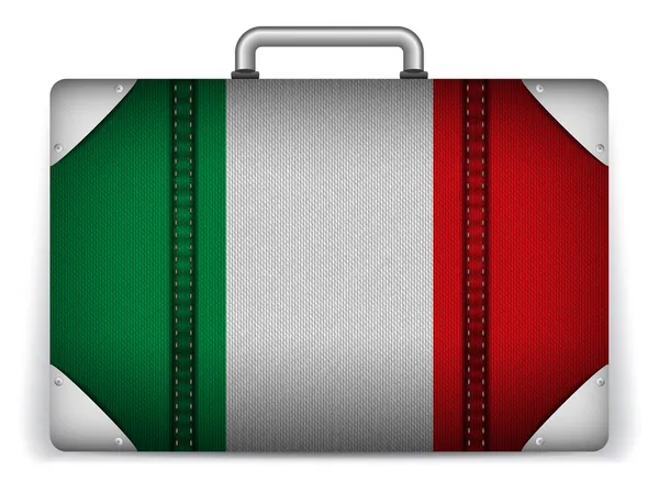 Itálie cestovní zavazadlo s příznakem pro dovolenou — Stockový vektor