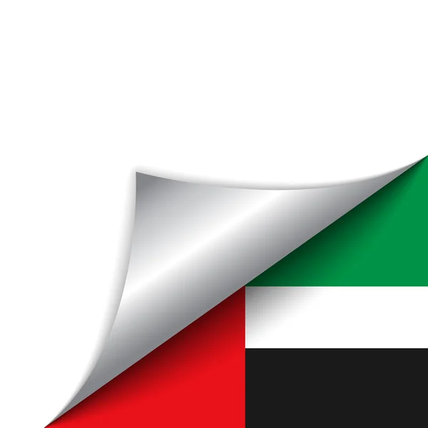 Página de cambio de bandera de país de Emirates — Archivo Imágenes Vectoriales